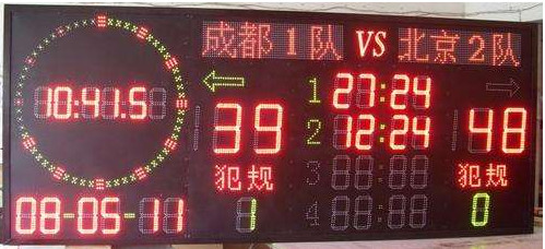 比賽專(zhuān)用違規(guī)計(jì)分電子顯示屏